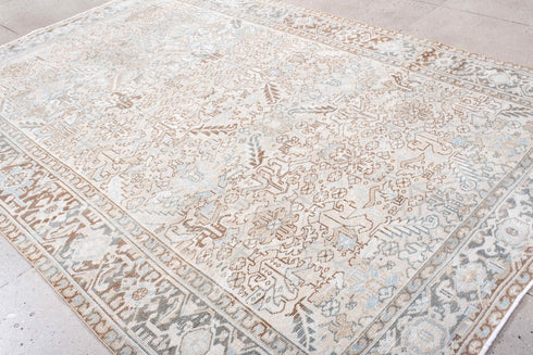 Antique Heriz Area Rug (7' x 11')